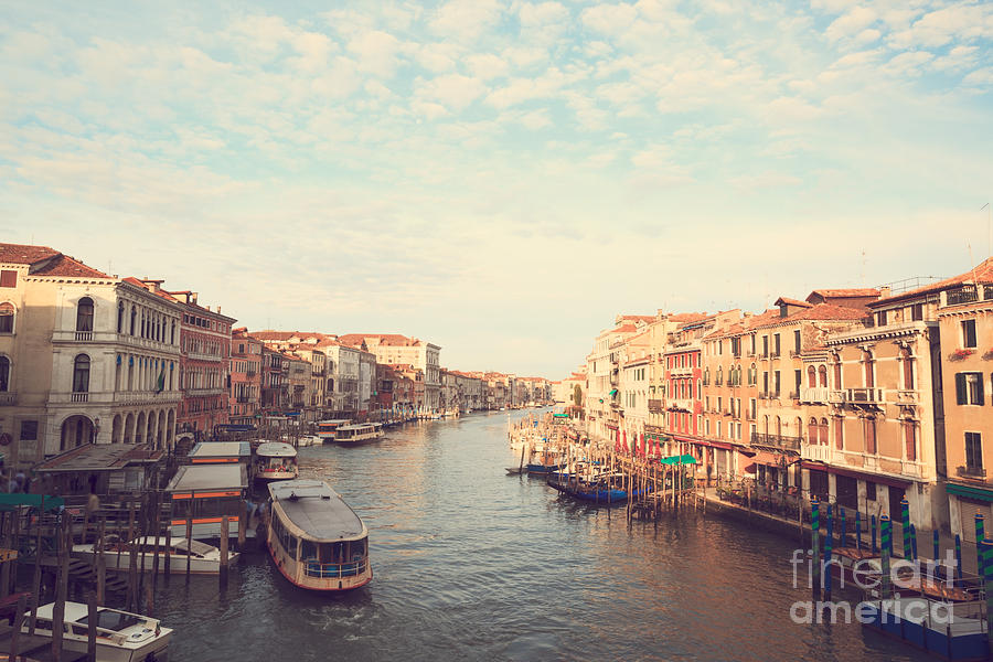 Grand canal vintage style Photograph by Matteo Colombo