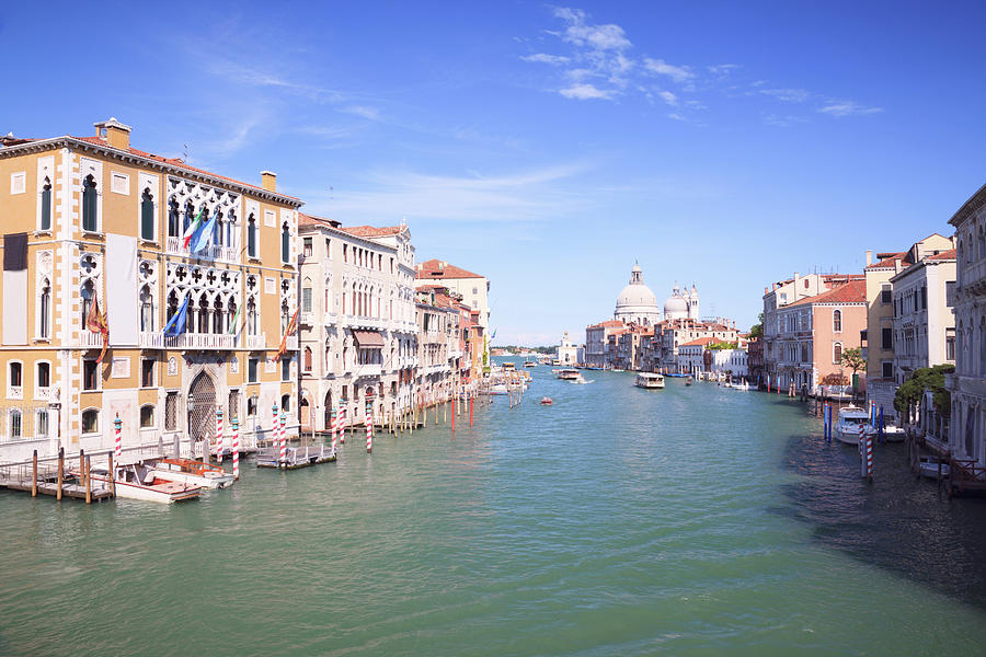 Grand Canal With Salute Cathedral In Photograph by Matteo Colombo