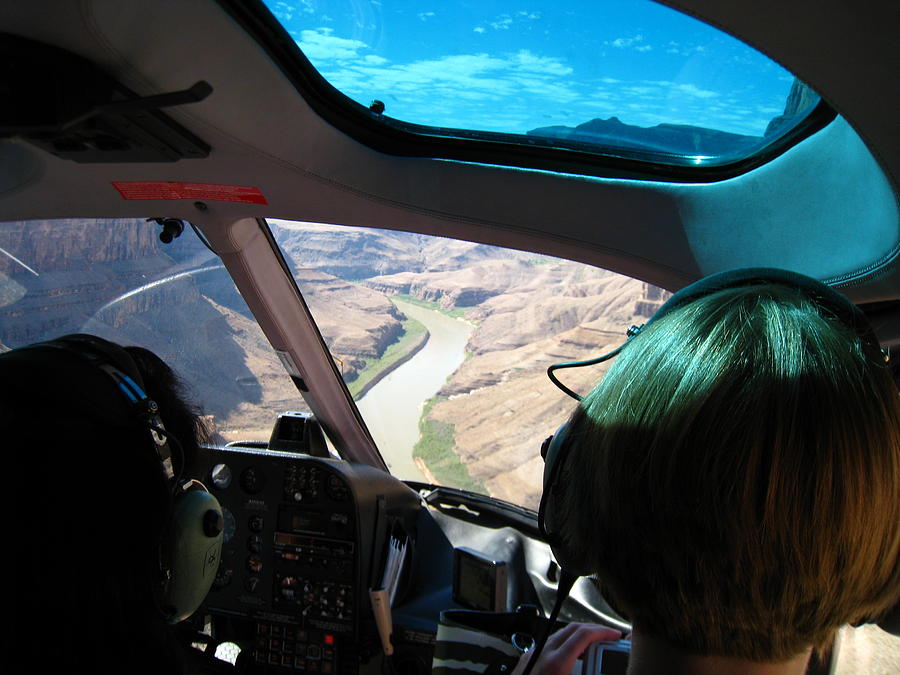 Helicopter Photograph - Grand Canyon - 121256 by DC Photographer