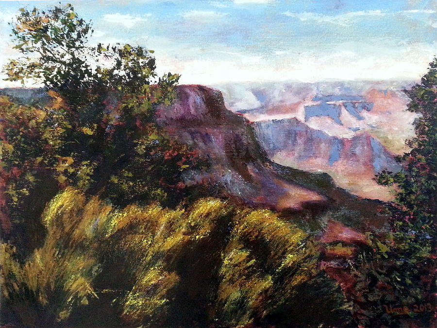 Grand Canyon 7 Painting by Uma Krishnamoorthy