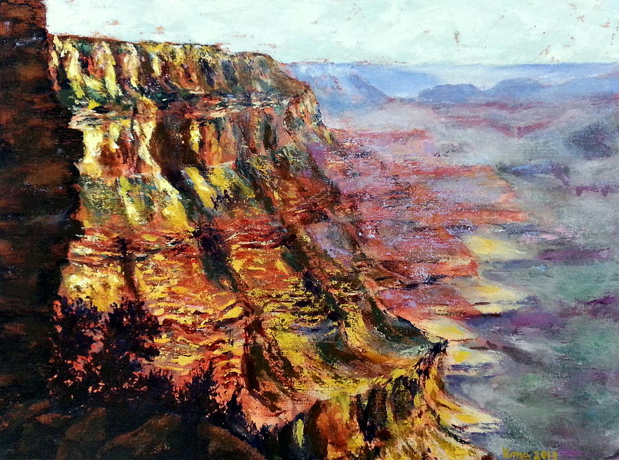 Grand Canyon 8 Painting by Uma Krishnamoorthy