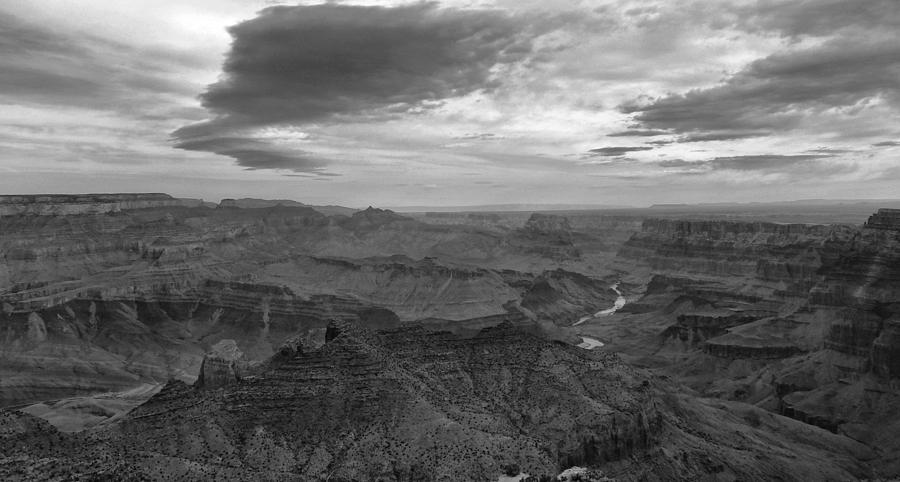 Grand Canyon Black And White Photograph by Dan Sproul