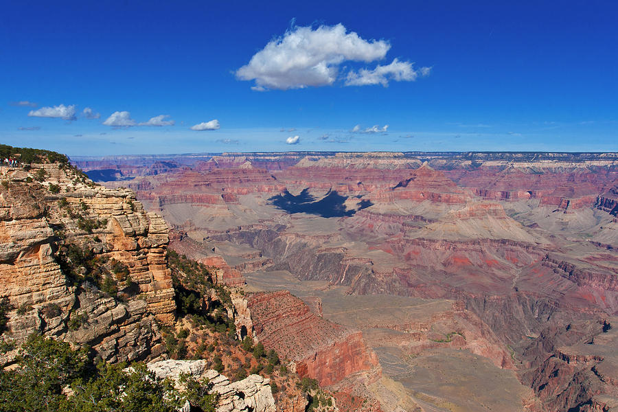 Grand Canyon Cloud Shadow Photograph by Lou Ford