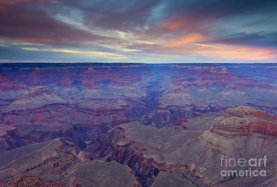 Grand Canyon National Park Photograph - Grand Canyon Dusk by Michael Dawson