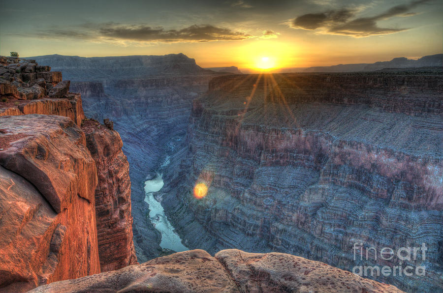 Grand Canyon First Light Photograph by Bob Christopher