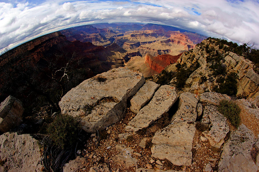 Grand Canyon Fisheye Photograph by Daniel Woodrum