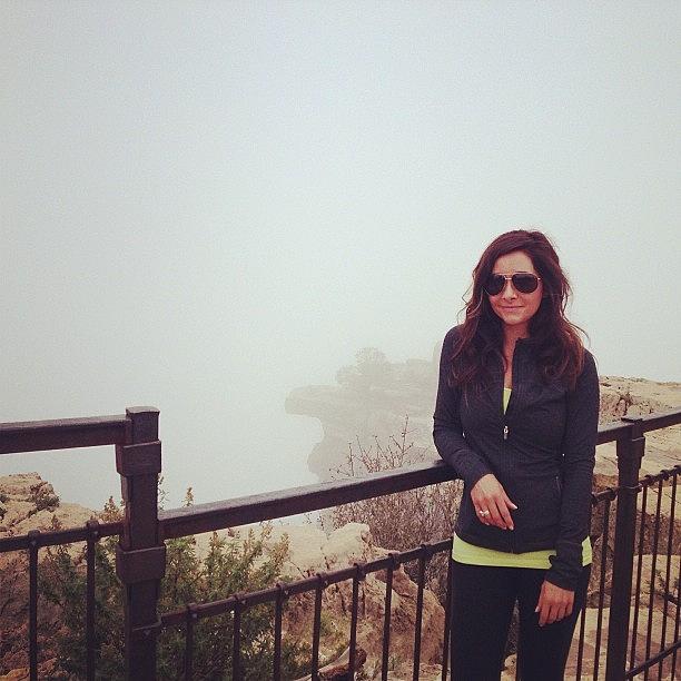 Grand Canyon Fog Hike Photograph by Meredith Leah
