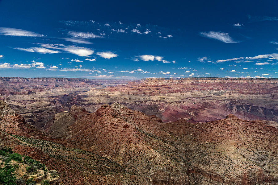 Grand Canyon from Desert View Watchtower Photograph by Chris Bordeleau