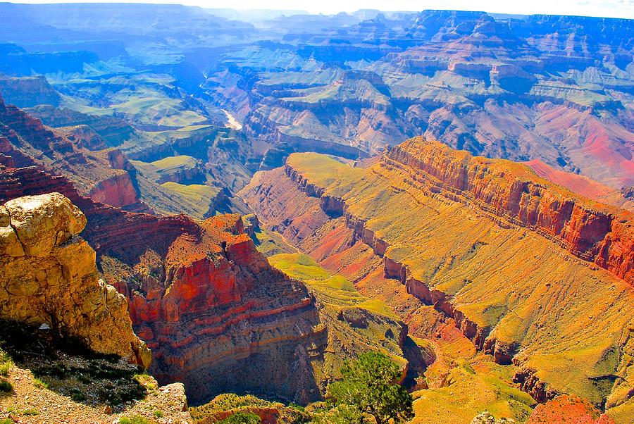 Grand Canyon in vivid color Photograph by Jim Hogg