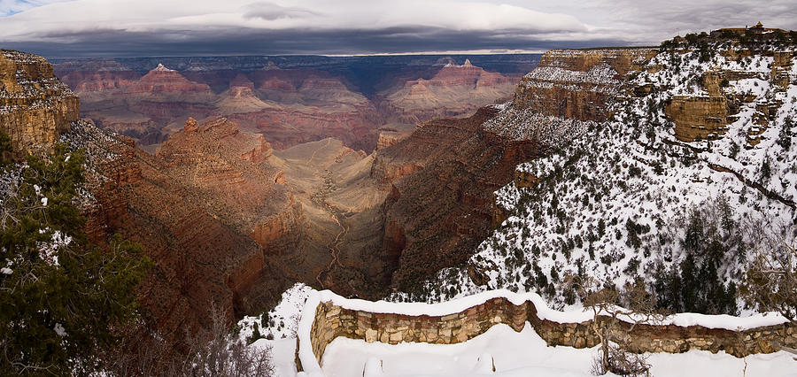 Grand Canyon in Winter Photograph by Brad Brizek