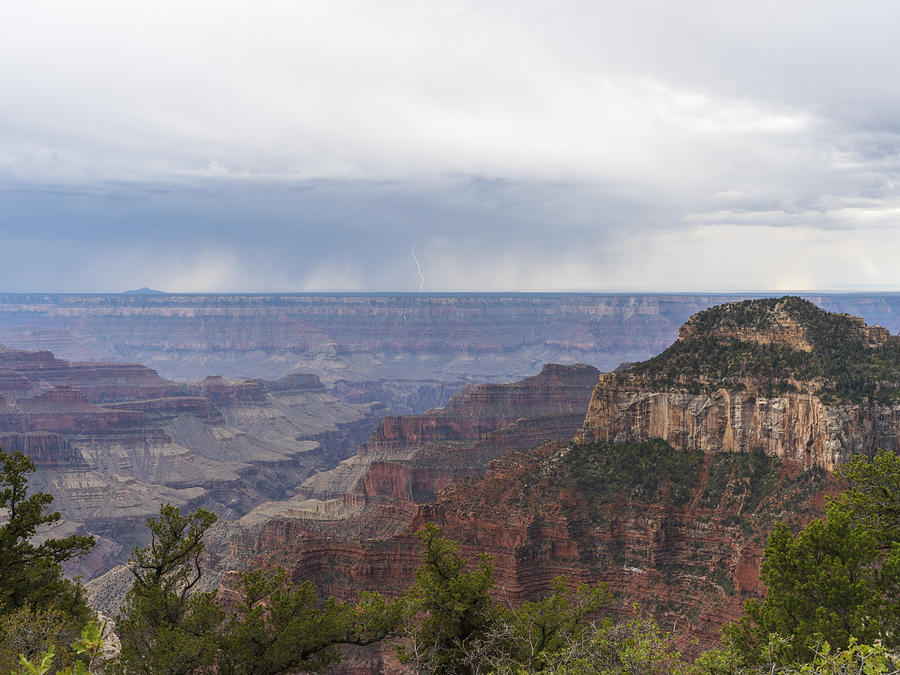 Grand Canyon National Park Photograph - Grand Canyon Monsoon by Mike Herdering