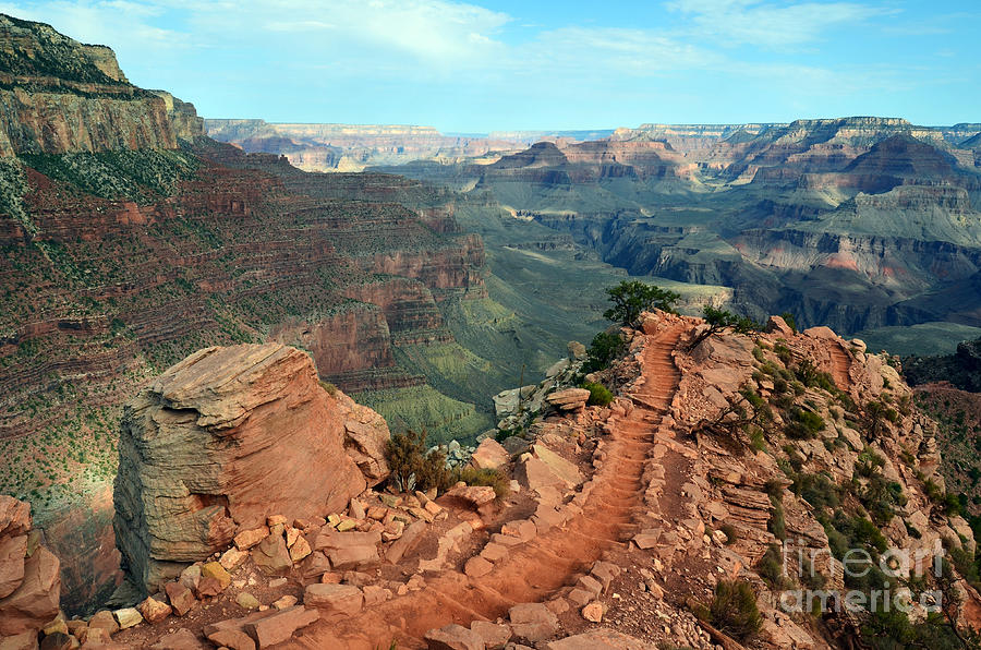Nature Photograph - Grand Canyon National Park South Kaibab Trail by Shawn OBrien
