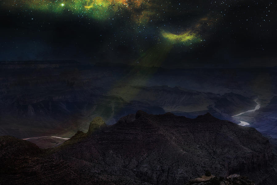 Grand Canyon Night Sky Photograph by James Bethanis