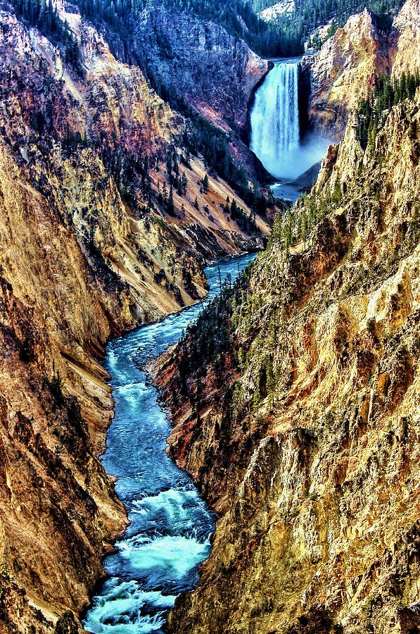 Grand Canyon of the Yellowstone Photograph by Benjamin Yeager
