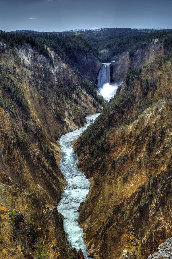 Grand Canyon of Yellowstone - From Artist Point Photograph by Fred Hahn