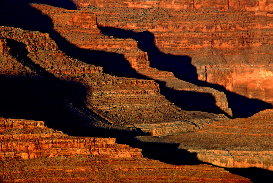 Grand Canyon Shadows Photograph by Daniel Woodrum