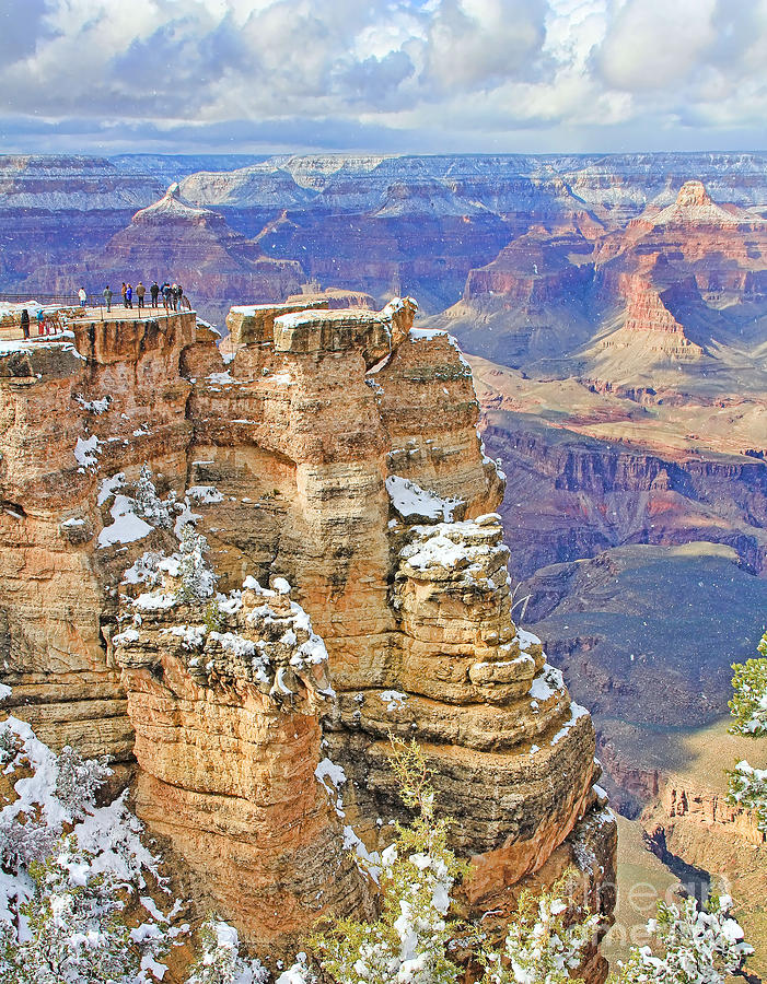 Grand Canyon Snowfall Photograph