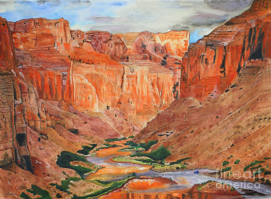 Grand Canyon Splendor Painting by Carol Komassa
