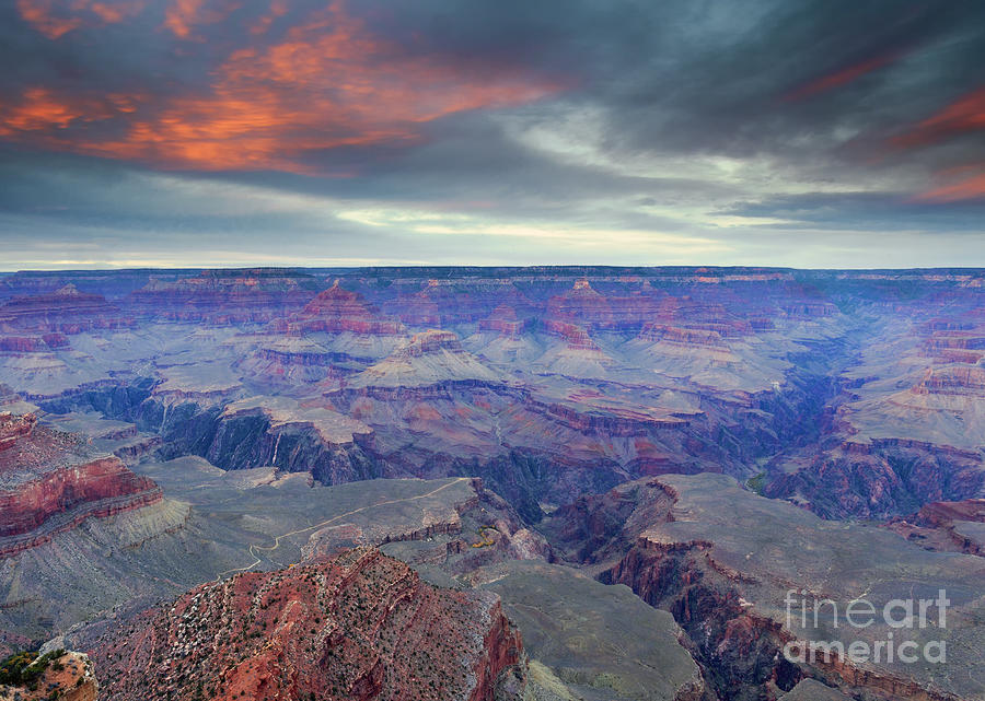 Grand Canyon National Park Photograph - Grand Canyon Storm Set by Michael Dawson
