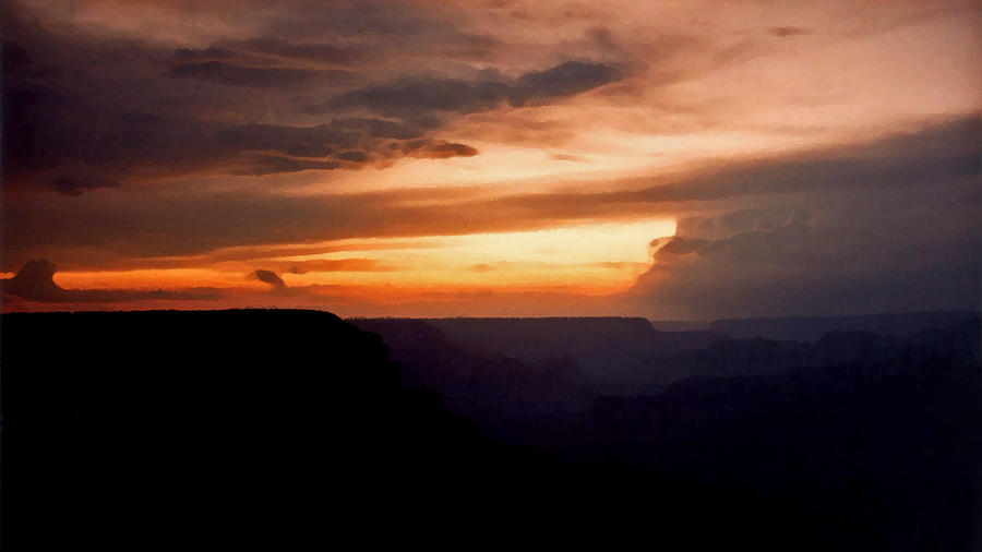 Grand Canyon Sunset  Photograph by Connie Fox