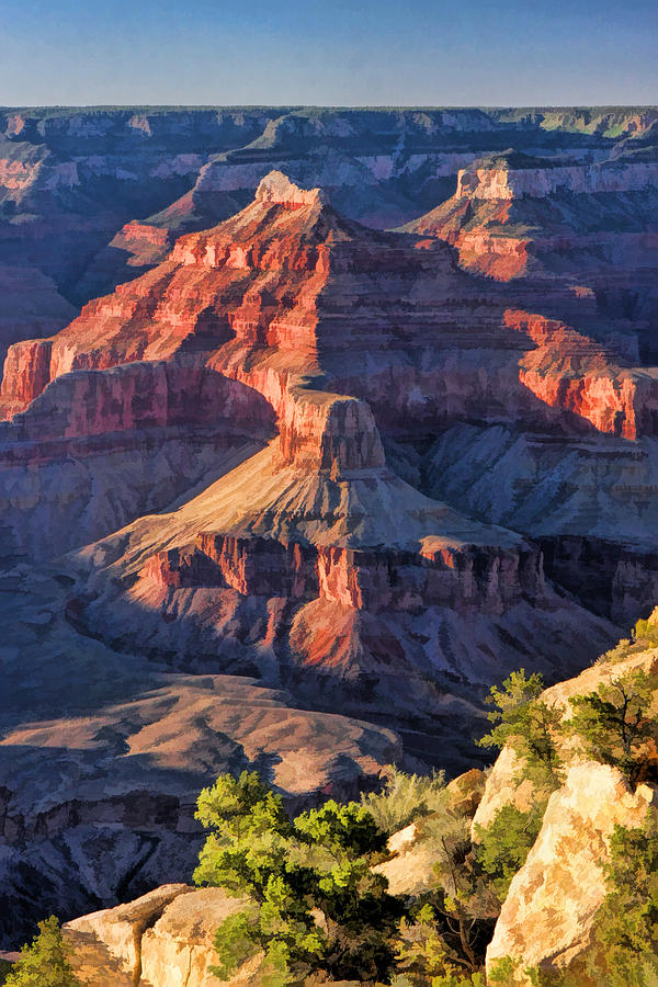 Grand Canyon National Park Painting - Grand Canyon National Park Sunset Ridge by Christopher Arndt