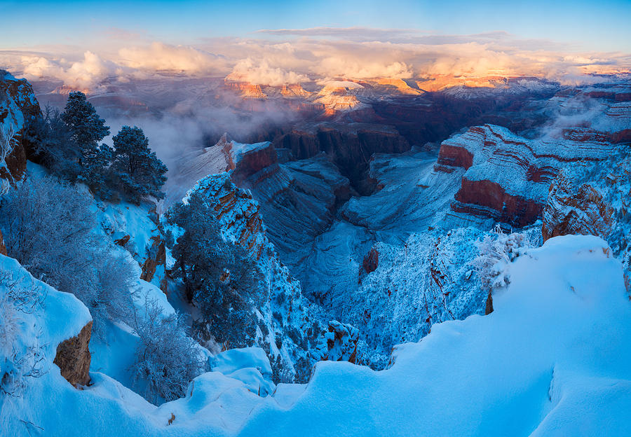 Grand Canyon Winter Sunset by Adam Schallau