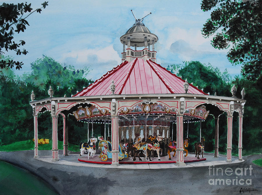 Grand Carousel Painting by Alan Wolfram - Fine Art America