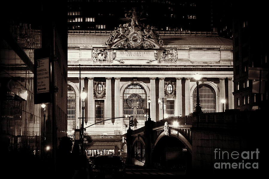 Grand Central as seen from Pershing Square Photograph by Miriam Danar