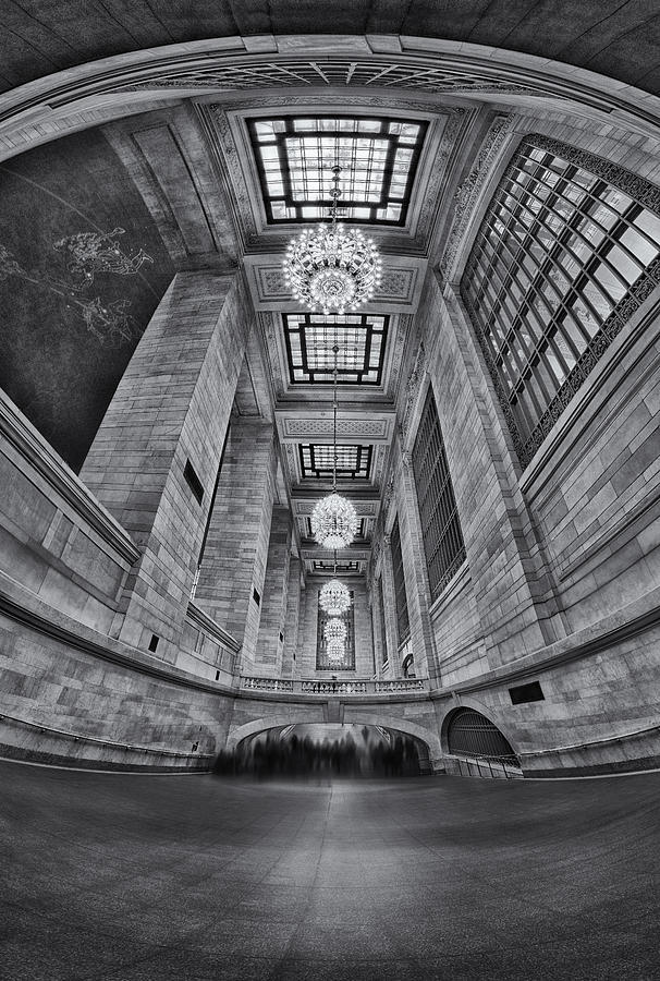 Grand Central Corridor BW Photograph by Susan Candelario