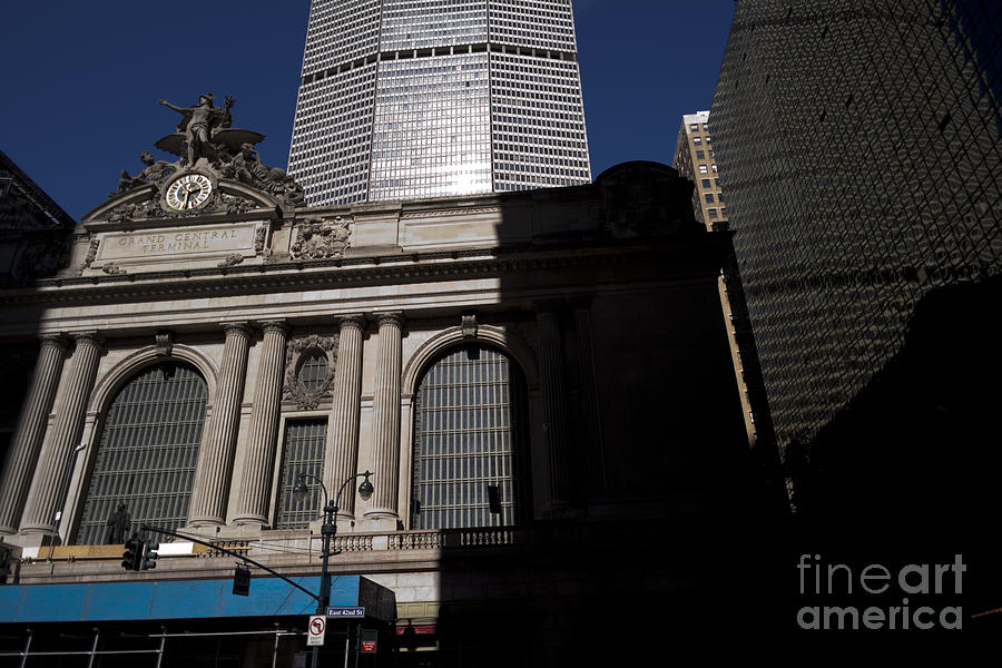 Grand Central Station Photograph - Grand Central in evening shadows by David Bearden
