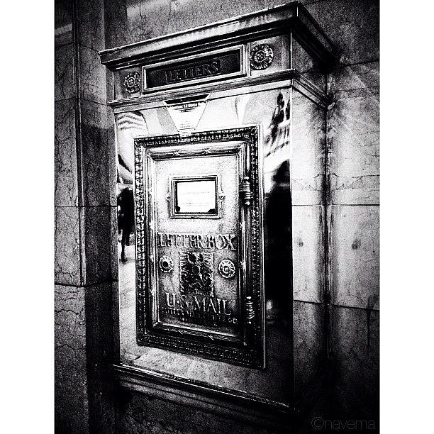 Vintage Photograph - Grand Central Letterbox by Natasha Marco