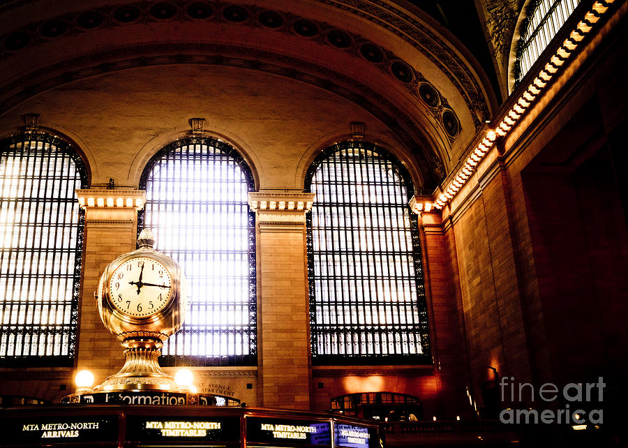 Grand Central Clock Photograph By Rebekah Wilson Fine Art America