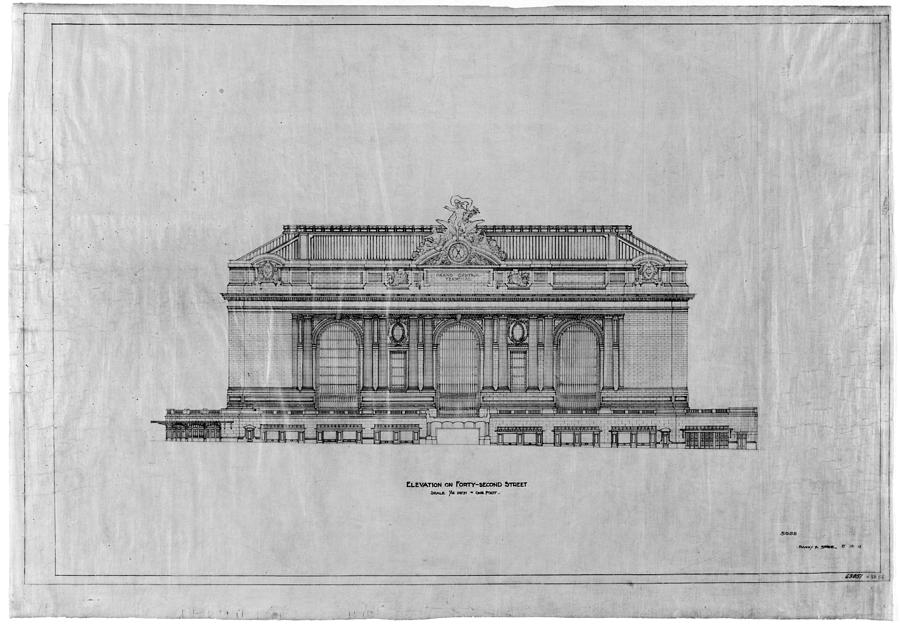 Grand Central Station, 1911 Drawing by Granger