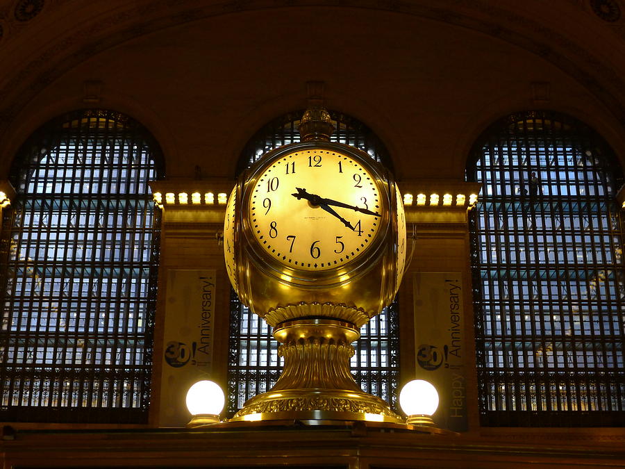 Grand Central Station Clock Photograph by Richard Reeve