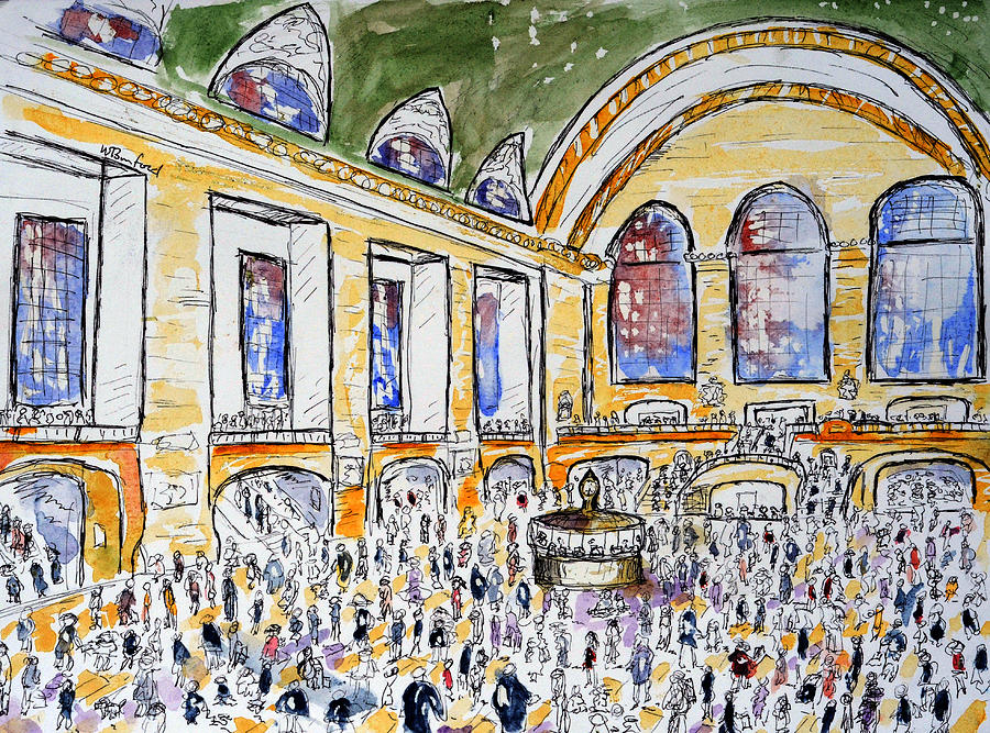 Grand Central Station Painting by Wade Binford