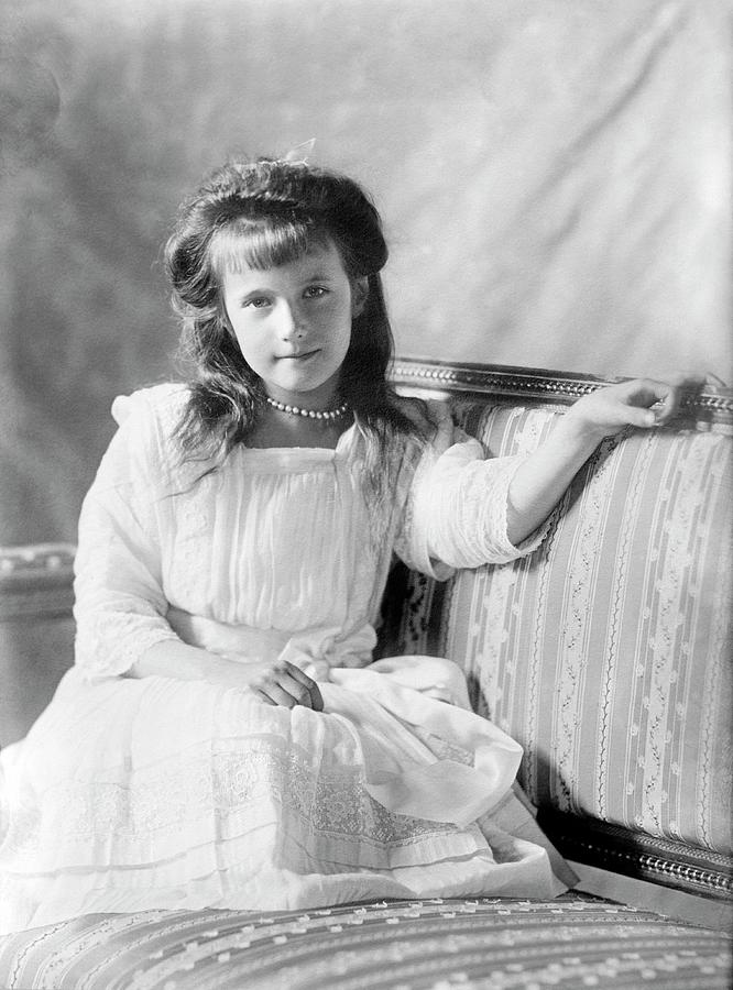 Grand Duchess Anastasia Of Russia Photograph by Library Of Congress ...