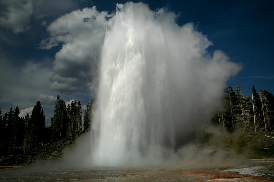 Grand Geyser at Yellowstone Photograph by Jetson Nguyen