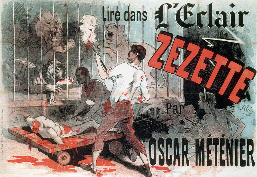 Grand Guignol Poster, Jules Ch�ret, 1890 Photograph by Science Source