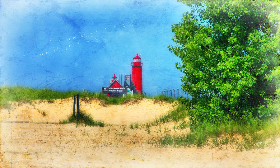 Grand Haven Lighthouse Photograph by Joan Bertucci