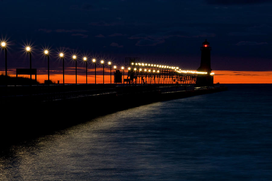 Grand Haven Lighthouse Photograph by Lisa Chorny