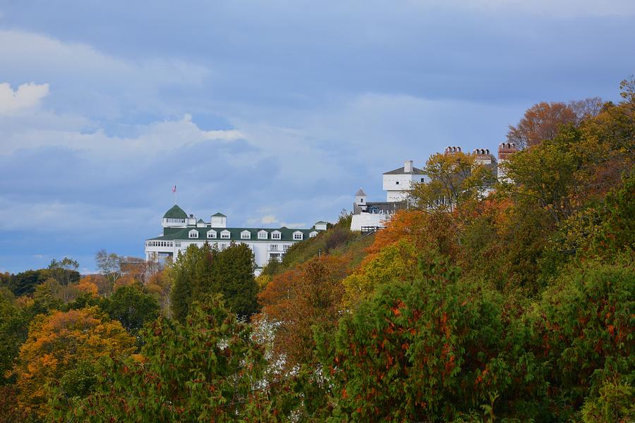 Grand Hotel and Fort Mackinac Photograph by Keith Stokes