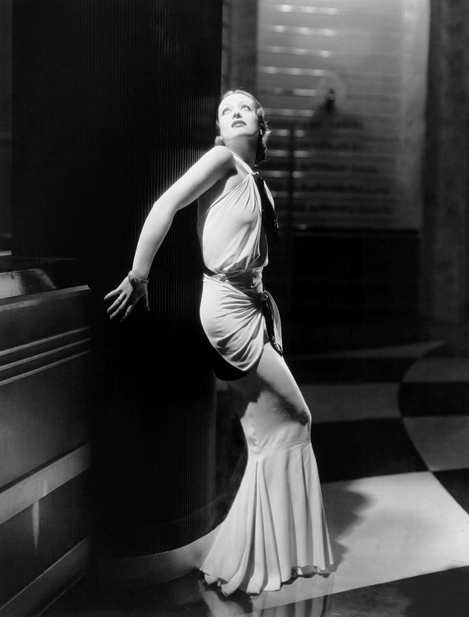 Grand Hotel, Joan Crawford, In A Gown Photograph by Everett - Fine Art ...