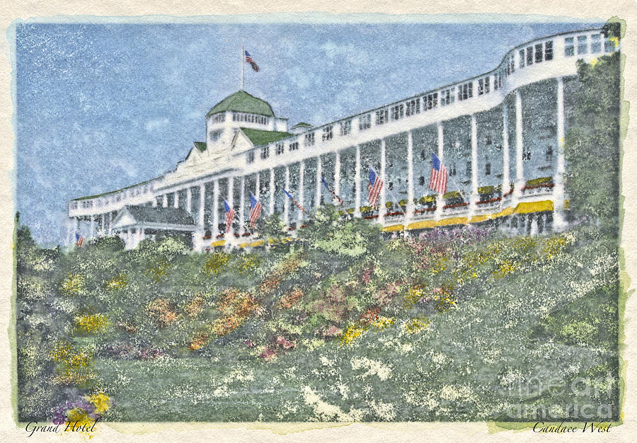 Horse Painting - GRAND HOTEL - Watercolor by Candace West