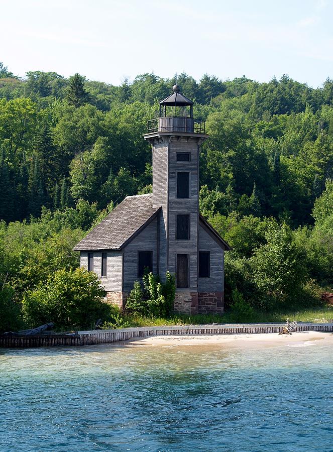 Grand Island East Channel Lighthouse Photograph by Melissa McDole