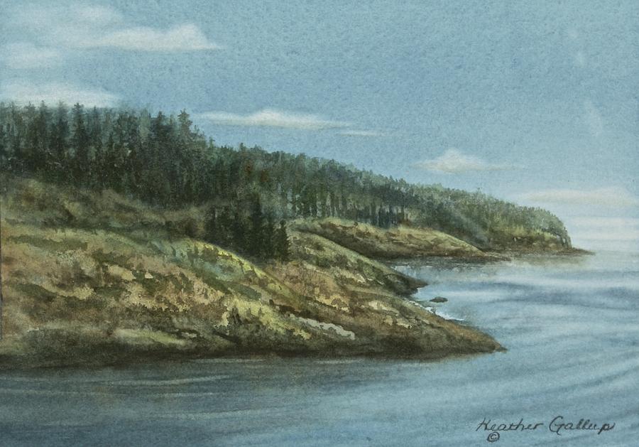 Landscape Painting - Grand Manan by Heather Gallup Landscape Painting - Grand Manan by Heather Gallup