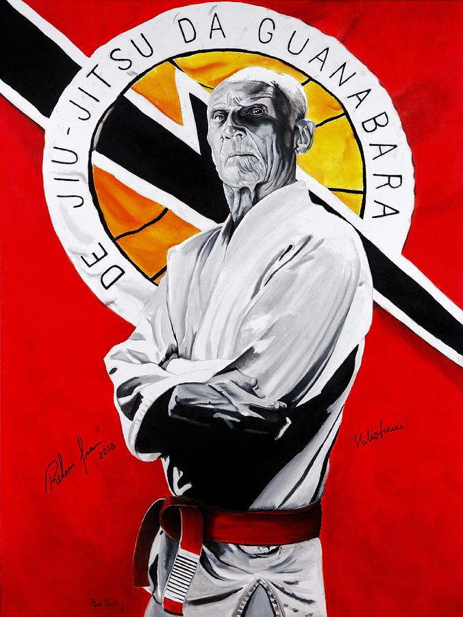 Helio Painting - Grand Master Helio Gracie by Brian Broadway