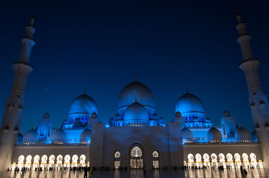 Grand Mosque Night View Photograph by Glenn Dael - Fine Art America