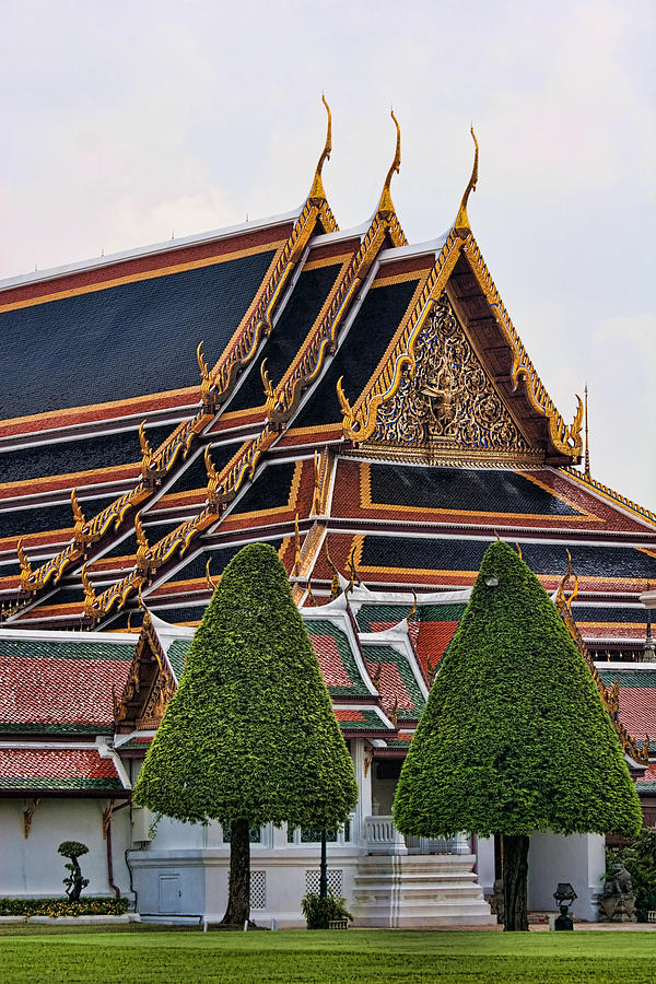 Grand Palace Temple in Bangkok 2 Photograph by David Smith