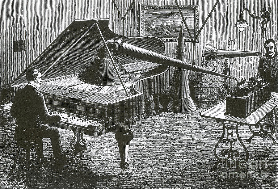 Grand Piano Registered By Phonograph Photograph by Science Source