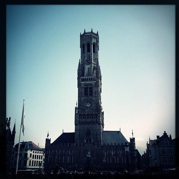 W40 Photograph - Grand Place - Bruges, Belgium 5/7/13 by Drew Gibson